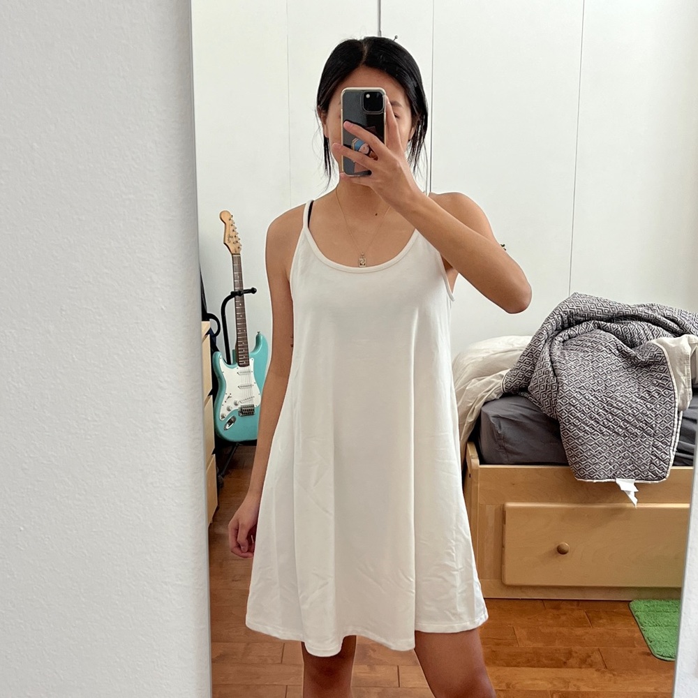 Lou & Grey White Mini Dress